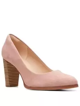 Clarks Kaylin Cara 2 Shoes - Rose Suede, Rose, Size 5, Women