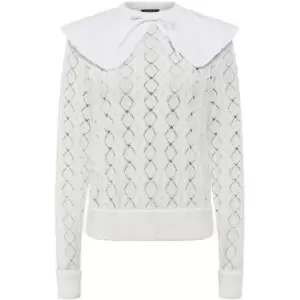 French Connection Karli Collared Jumper - White