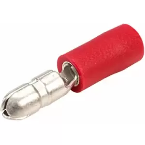 4mm Red 12A Male Bullet Pack of 100 - Truconnect