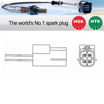 1x NGK NTK Oxygen O2 Lambda Sensor OZA544-N14 OZA544N14 (6513)