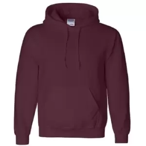 Gildan Heavyweight DryBlend Adult Unisex Hooded Sweatshirt Top / Hoodie (13 Colours) (L) (Maroon)