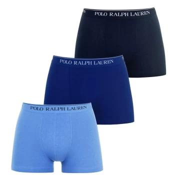 Polo Ralph Lauren 3 Pack Logo Trunks - Blue Multi