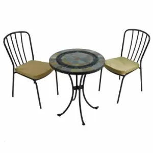 Villena 60cm Bistro Table with 2 Milan Chairs Set