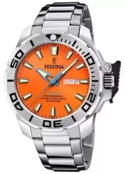 Festina F20665/5 Mens Diver (46.3mm) Orange Dial / Watch