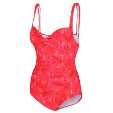 Regatta Red 'Sakari' Tummy Control Panel Swim Costume - 10