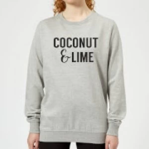 Coconut and Lime Womens Sweatshirt - Grey - 3XL