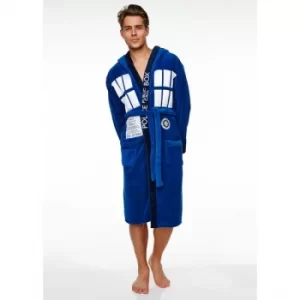 Doctor Who Tardis Adult Fleece Bathrobe