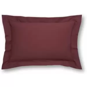 Charlotte Thomas Poetry Plain Dye 144 Thread Count Combed Yarns Burgundy Oxford Pillowcase - Purple