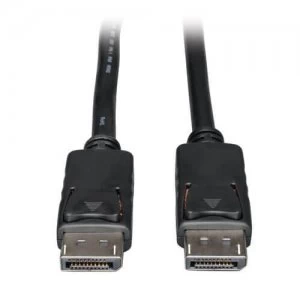 Tripp Lite DisplayPort Cable with Latches 4K Male 3ft