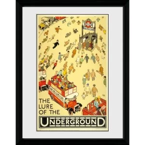Transport For London Lure Of The Underground 12" x 16" Framed Collector Print