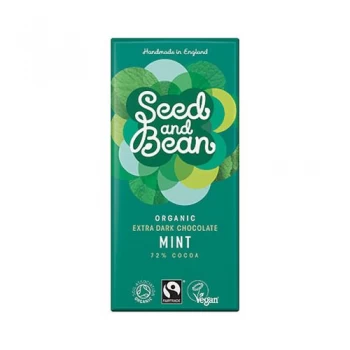Seed & Bean Fairtrade Organic Mint Dark 72% Chocolate 85g