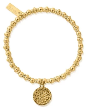 ChloBo Didi Sparkle Moonflower Bracelet 18ct Gold Plated Jewellery