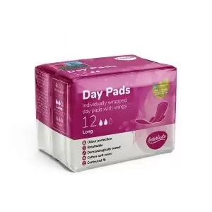 Interlude Ultra Day Sanitary Pads Long with Wings Pack 12 Pack of 12