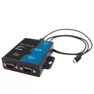 Brainboxes 2 port USB to RS232, USB 2.0 USB Serial Cable Adapter