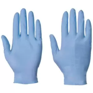 Slingsby Disposable Blue Nitrile Powder Free Gloves - Box of 100 - Large