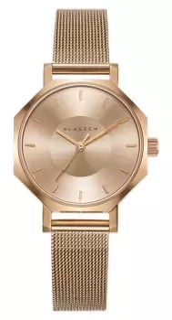 Klasse14 OK17RG002S Okto Gold Milanese Mesh Bracelet 28MM Watch