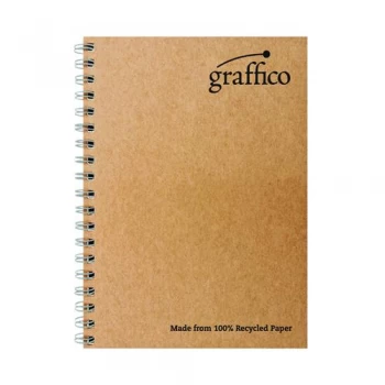 Graffico Recycled Wirebound Notebook 160Pg A4 Pack of 10 EN07340