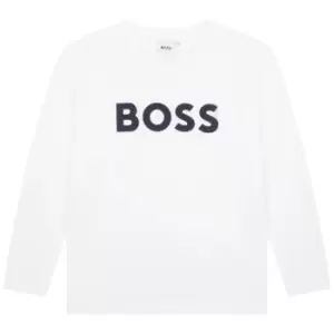 Boss Boss Large Logo T-Shirt Junior Boys - White