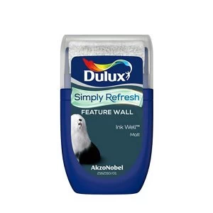 Dulux Simply Refresh Feature Wall Ink Well Matt Emulsion Paint 30ml