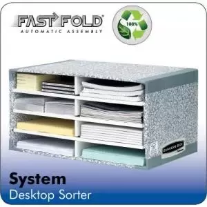 Fellowes Bankers Box System Desktop Sorter Board Grey Pack 5 8750