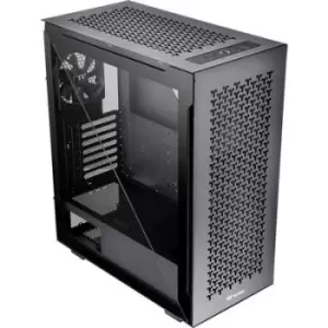 Thermaltake Divider 500 TG Air Black Midi tower PC casing Black 2 built-in fans, Window, Dust filter