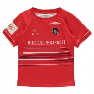 Kukri Leicester Tigers Away Jersey Junior Boys - Red/White