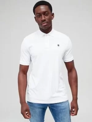 G-Star RAW G-star Dunda Slim Fit Short Sleeve Polo Shirt, White Size M Men