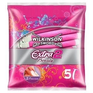 Wilkinson Sword Extra 2 Beauty Disposable Razor x5