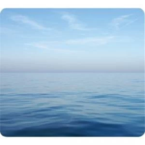 Fellowes Earth Series Recycled Mouse Pad Blue Ocean Pack o f 6 59039