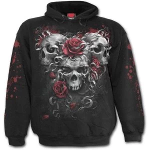 Skulls N' Roses Mens Large Hoodie - Black