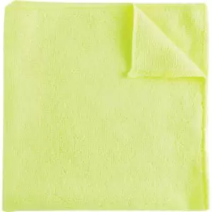 40X40CM Economy Yellow Microfibre Cloth 36G