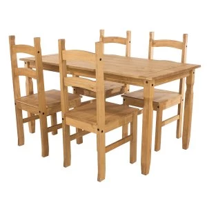 Halea Medium Rectangular Dining Table & 4 Chairs