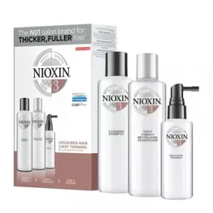 Nioxin SYS3 Care System Trial Kit for Coloured Hair with Light Thinning Medium