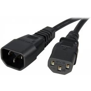 StarTech 10ft 14 AWG Computer Power Cord Extension C14 to C13
