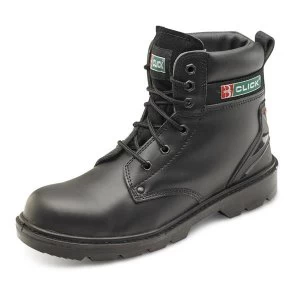 Click Footwear Smooth 6" Boot LeatherPU TPU Heel Size 11 Black Ref