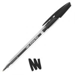 Original Bic Cristal Clic Retractable Ballpoint Pen Black 850732
