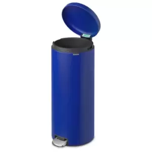 Brabantia newIcon Pedal Bin 30 Litre Plastic Bucket Mineral Powerful Blue