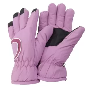 Floso Ladies/Womens Thinsulate Extra Warm Thermal Padded Winter/Ski Gloves With Palm Grip (3M 40g) (One Size Fits All) (Baby Pink)