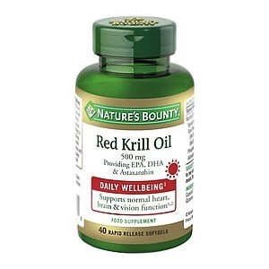 Natureamp39s Bounty Red Krill Oil 500 mg 40 Rapid Release Softgels