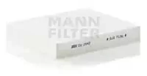 Cabin Air Filter Cu2442 By Mann-Filter