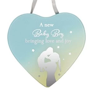 Reflections Of The Heart Baby Boy Plaque