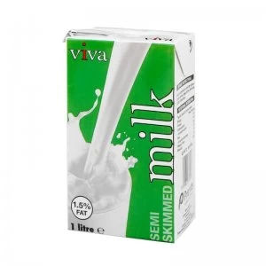 Semi-Skimmed Longlife Milk 1 Litre (Pack of 12) A07466
