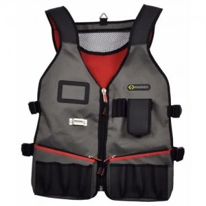 C.K Magma Heavy Duty Technicians Tool Carrier Vest with 14 Pockets
