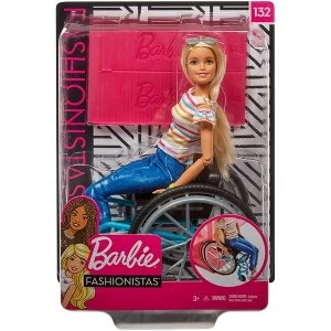 Barbie Fashionista Doll and Wheelchair In Blonde