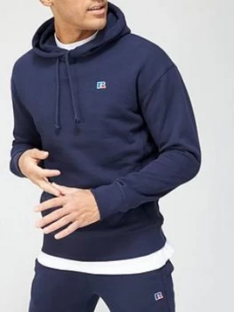 Russell Athletic Overhead Hoodie - Navy, Size XL, Men