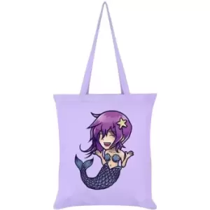 Grindstore Anime Mermaid Tote Bag (One Size) (Lilac) - Lilac