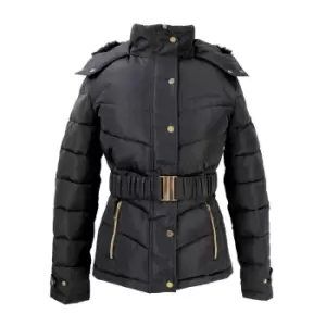Coldstream Womens/Ladies Cornhill Quilted Coat (S) (Black)
