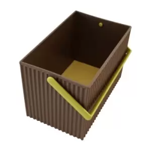 Omnioffre Stacking Storage Box Medium Brown