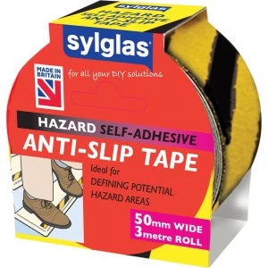 Sylglas Anti SlipTape Black / Yellow 50mm 3m