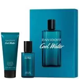 Davidoff Cool Water Gift Set 125ml Eau De Toillete + 75ml Aftershave Balm + 75ml Shower Gel